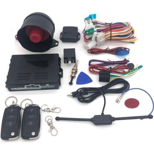 2021 new Universal car Accessories 12V Car Alarm System One Way Vehicle Burglar Alarm Security Protection & Control Auto Burglar