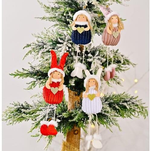 New product Christmas decoration Christmas bells Golden love girl pendant Christmas tree pendant Home decoration