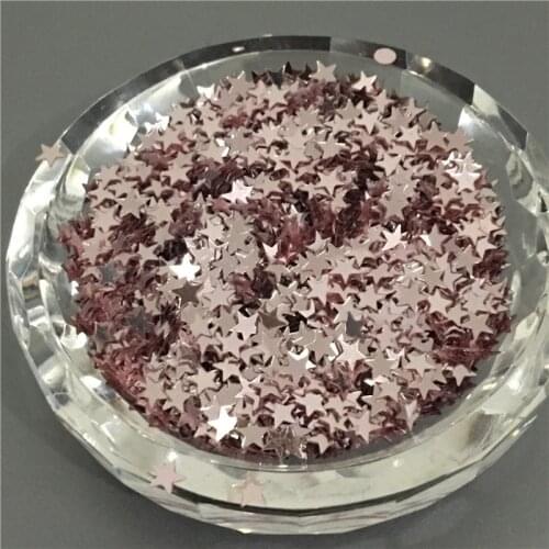 50g(12000pcs) 4mm Flat Star Shape Loose Sequins Champagne Color Paillettes Sewing Wedding Craft Children DIY Accessories