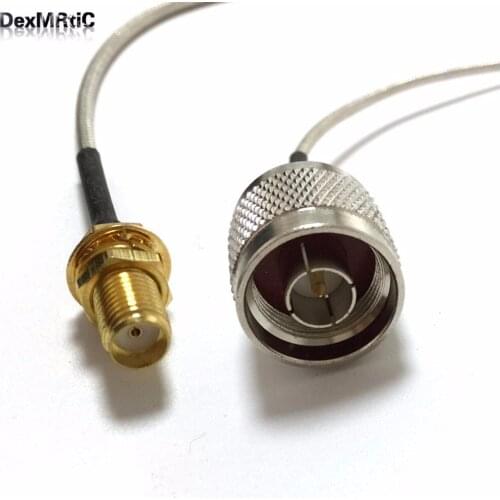 SMA Female Nut to N type Male Plug Pigtail Cable Adapter RG405.086" 20cm 8"/30cm/50cm/100cm wholesale price for WIFI