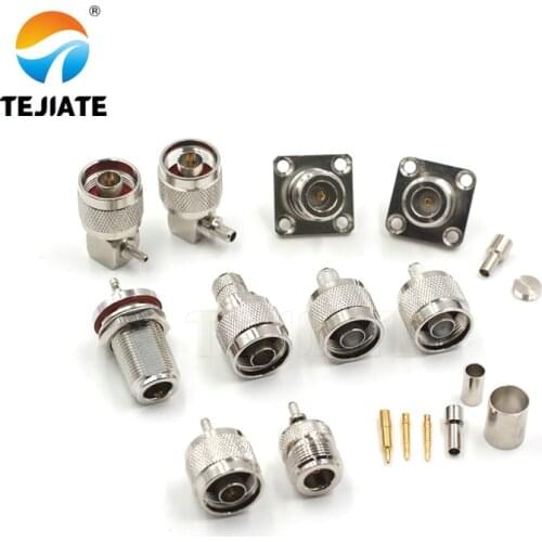 1PCS N Type Adapter J-K-JW-KY-KF 1.5/3/5/7MM Opening Type Male/Female Header Connector Match For RG58/142/174/316 All Copper