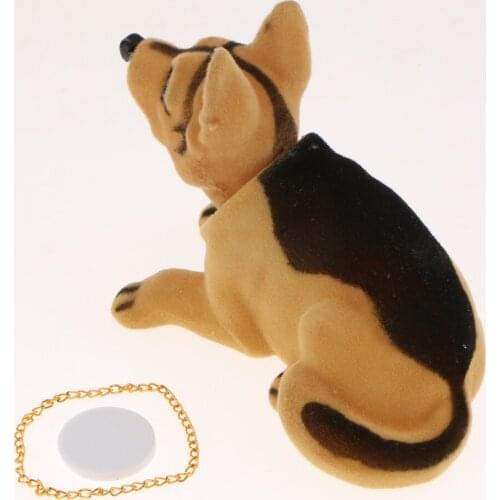 Bobbing Head Shepherd Dog Cartoon Car Dashboard Decors Shaking Head Animal Figure Toys