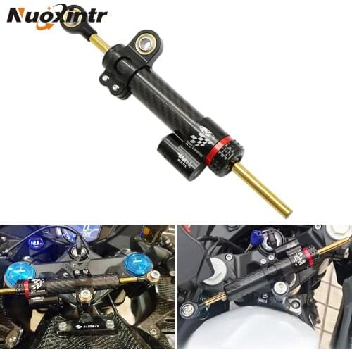 Nuoxintr Universal DIMOTIV Matris Adjustable Steering Damper for Kawasaki Ninja 400 300 250 Honda CB650F Yamaha R1 YZF-R3 R25