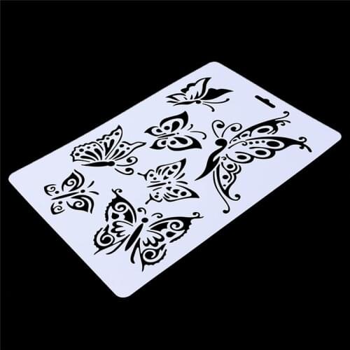 Layering Stencils Album Scrapbooking Drawing Painting Template Paper DIY Mould