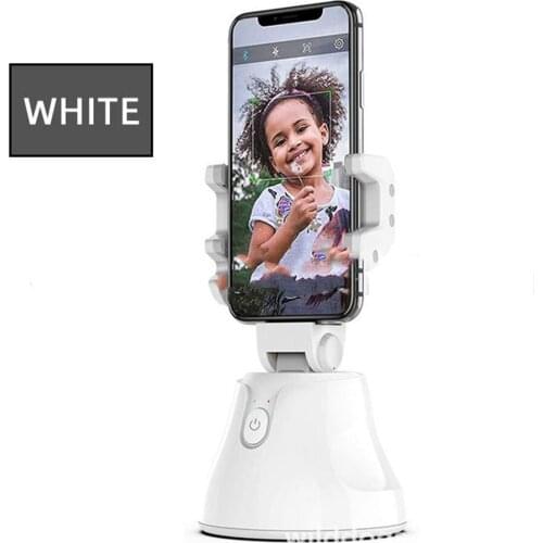 Smartphone Gimbal 360 Rotation for Vlog Video Selfile Record Face Infinite Rotation Sport Inception Mode Face Tracking White
