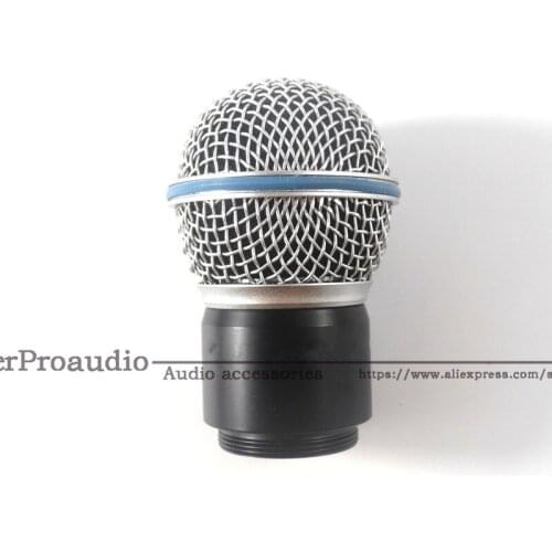 Replacement Ball Head Mesh Microphone Grille with capsule for Shure SM58S SM58LC BETA58 BETA58A BETA PGX24 SLX24