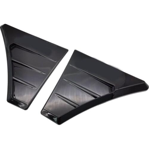 Bright Black Side Wing Vents Replacement Air Flow Grill Intake Vent Trim for ford Focus MK2 RS Style Car