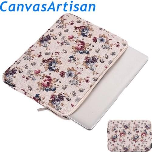 Brand CanvasArtisan Laptop Bag 11,12,13,14,15,15.6,13.3,Idyllic Retro Sleeve Case For Macbook Air Pro Computer, Dropship F008