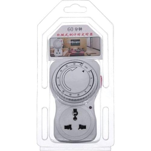 60minute countdown timer Timer Switch 10A 220V Timer Outlet Loop Universal Timing Socket Mechanical Timer