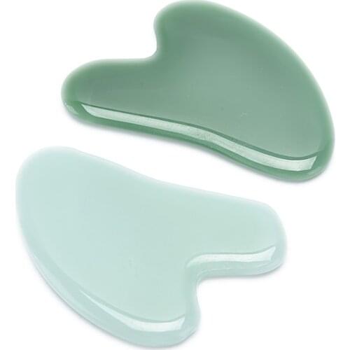 Face Thin Gouache Scraper Natural Jade Face Massager Gua Sha Scraper Board Facial Guasha Meridian Muscle Relaxation Skin Lifting