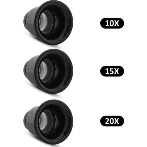 10X /15X/20X Eye Magnifier Loupe Magnifying Quality Double Glass Lens Watch Jewelry Repair Process Tool for Watchmaker/Jeweler