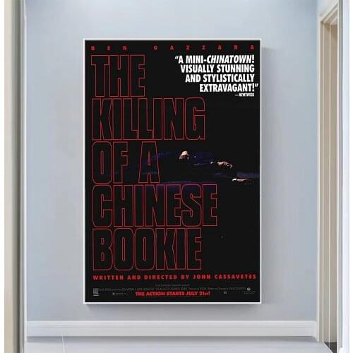 V0820 The Killing of a Chinese Bookie Vintage Classic Movie Wall Silk Cloth HD Poster Art Home Decoration Gift