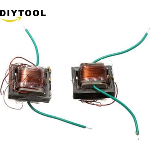 2 Pcs 10KV High Frequency High Voltage Transformer Booster Coil Inverter