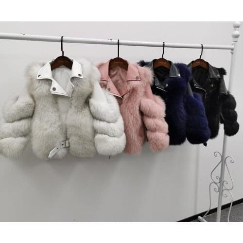 Winter Baby Fur Clothes with Sheepskin Kids Warm Soft Custom Coat Thick Snowsuit Jacket Fashion New Childrens Outerwear