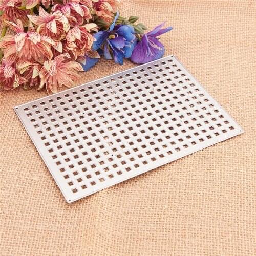 10.6x15cm Grid DIY Halloween Embossing Mould Card Paper Die Stencils Punch Christmas Metal Cuts Dies Cutting