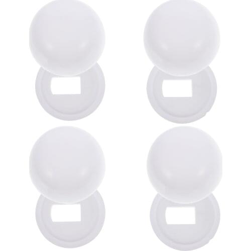 3 Pair of Practical Closestool Bolt Cover Decorative Bolt Cap for Toilet