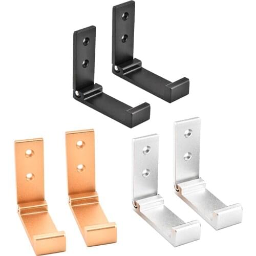 2Pcs Hooks Wall Door Clothes Coat Hat Bags Hangers Aluminum Alloy Kitchen Bathroom Rustproof Towel Hooks Foldable Single Hook