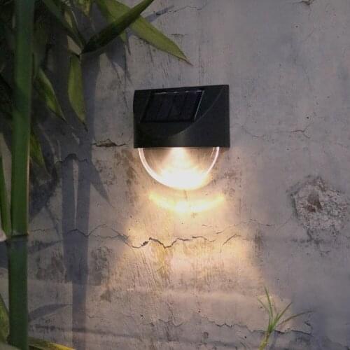4 Pcs/set LED Solar Wall Light Step Lights Outdoor Waterproof Decor Lights For Garden Courtyard Stair Energy Saving Fence Lamps