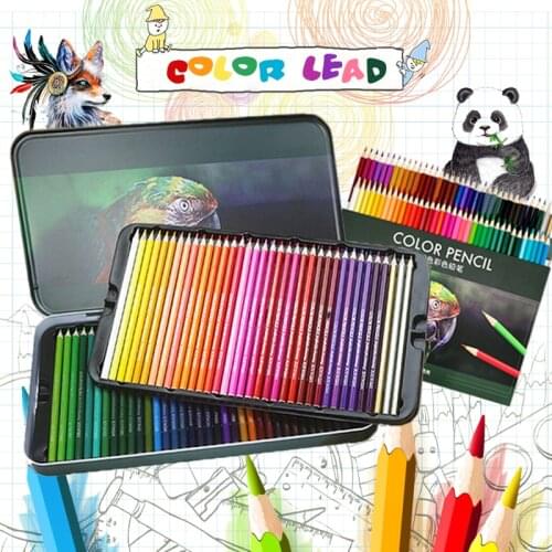 72Colored/Set Montessori Rainbow Kids Paint Artist Brush Set Colored Pencils Toys Drawing For Children Painting Art Craft Gift