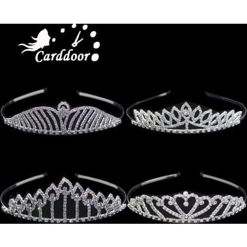 Carddoor Beautiful Princess Tiaras and Crowns Headband Kid Girls Bridal Prom Crown Wedding Party Accessiories Hair Jewelry