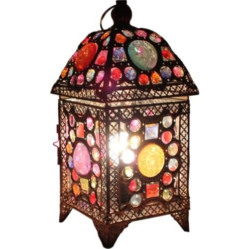 European style table lamps retro bar lamp bedside lamp box seat restaurant children warm Cafe lantern lantern desk lamps ZA91841