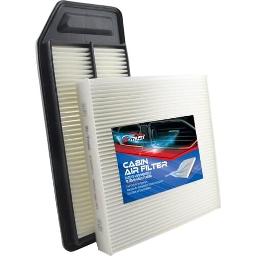 Bi-Trust Engine & Cabin Air Filter for 03-07 Honda Accord 04-08 Acura TSX 80292-SDA-A01 17220-RAA-A00
