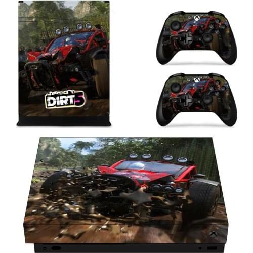 Game Dirt 5 Full Cover Skin Console & Controller Decal Stickers for Xbox One X Skin Stickers Vinyl