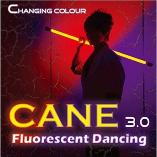 Color Changing Cane 3.0 Fluorescent Dancing (Professional two color) Stage Magic Tricks Illusions Party Magic Show Comedy