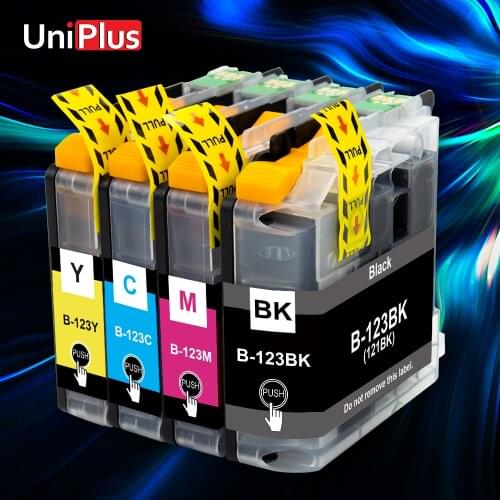 UniPlus LC121 LC123 123BK Replace Brother Ink Cartridge LC-123 for Brother mfc J650DW J6920DW J4710DW DCP J4110DW J152W Printer
