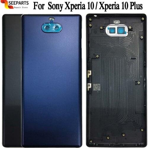 Original For SONY Xperia 10 Back Battery Cover Rear Door Housing Case Replacement For SONY 10 Battery Cover 10 Housing cover