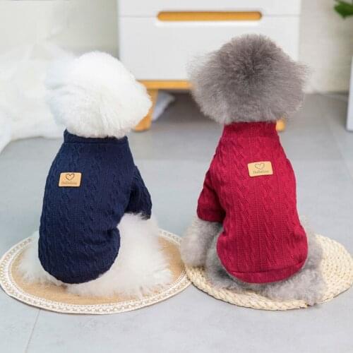 Dog Clothes for Small Dogs Autumn and Winter Pet Sweater Coat Small Medium Chihuahua French Bulldog Warm Thick Sweater Clothing