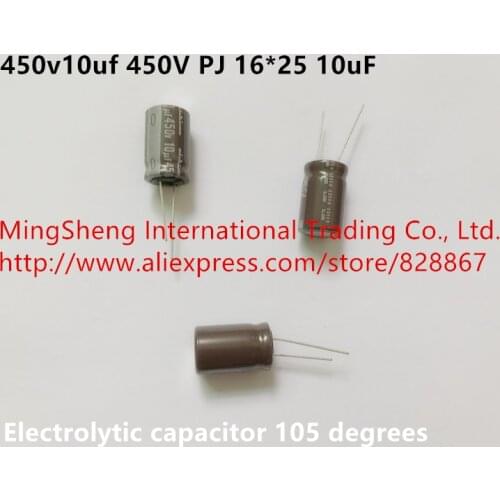 Original new 100% 450v10uf 450V PJ 16*25 10uF electrolytic capacitor 105 degrees (Inductor)
