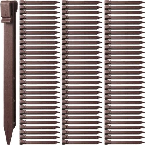 Plastic Ground Stakes Landscape Edging Stakes Anchoring Spikes for Edging and Terrace Board and Garden(50)