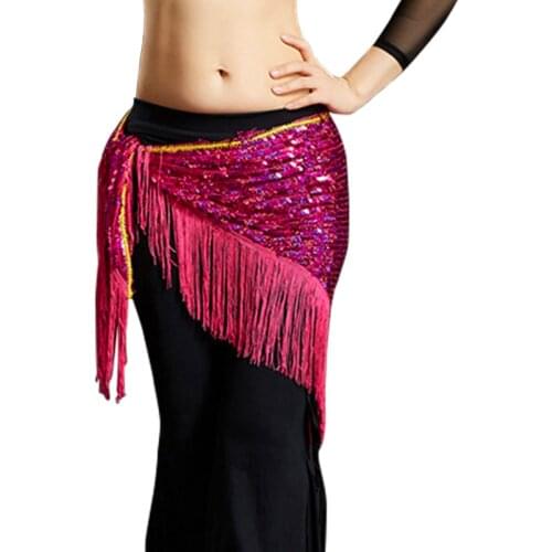 New style Belly dance costumes mesh sequins tassel belly dance hip scarf for women belly dancing belts