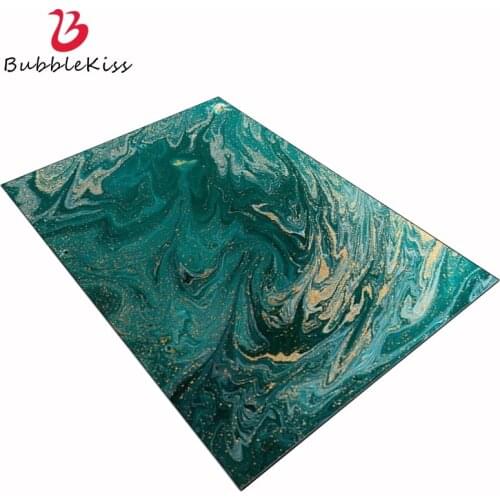 Bubble Kiss Carpets for Living Room Decoration Abstract Area Rugs Sea Water Green Gold Carpet And Rugs For Home Living Room