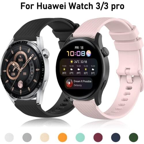 Watch Band for Huawei Watch 3 Pro Silicone Strap for Huawei GT2 Pro/GT 2e Honor ES/Magic 2 Bracelet Replacement Belt 20MM/22MM