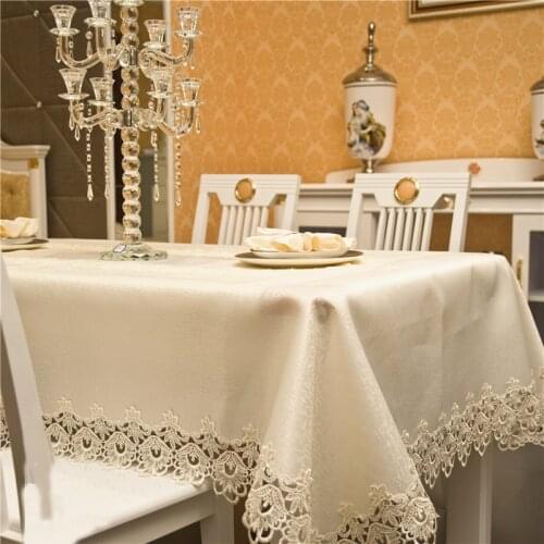 Fabric Tablecloth Lace Table Cloth Rectangular Coffee Table Cloth Dressing Table Microwave Oven Towel c ok