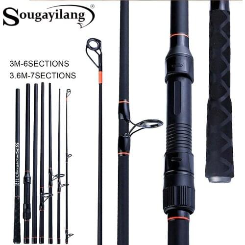 Sougayilang 6/7 sections Fishing Rod Hight Quality Carbon Fiber Potable Fishing Pole Outdoor Sport Stream Fishing Tackle/Tools