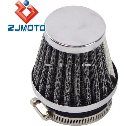 Universal Motorcycle Cone Air Intake Filter For Honda Suzuki ATV Scooter 48mm Air Filter Clamp-on Air Cleaner