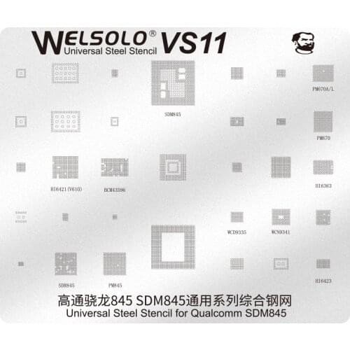 Universal OPPO MTK Stencil MECHANIC Steel Stencil BGA Reballing Stencil Template for Qualcomm 845 SDM845 Oppo1 2 MTK 1 2 Stencil