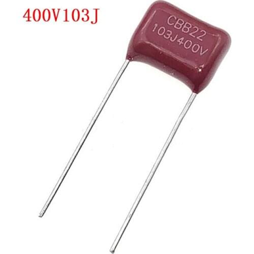10PCS 400V103J 0.01UF 10NF 103 400V Pitch 10MM CBB Polypropylene film capacitor
