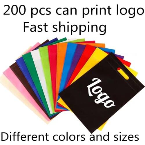 20 pieces Zipper top clothes bag slider zip lock plastic bag with non woven handle hanger