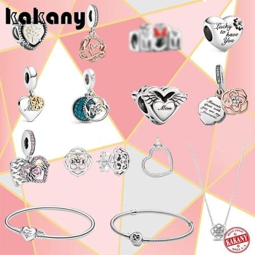 2021 New Fashion 100% S925 Sterling Silver Various Styles Of Pendants, Bracelets, Earrings, Original Diy Jewelry For Women