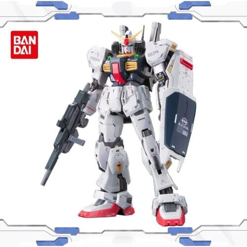 Bandai Anime Model Assembly Gundam RG 1/144 AEUG RX-178 Mark-II Action Figure Robot Decoration Toy Childrens Gift