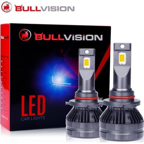 Bullvision LED H7 H4 H8 H9 005 HB3 9006 HB4 H1 Car Headlight Bulbs 6000k Motorcycle Fog Lamps 12V no canbus error 25000LM SA