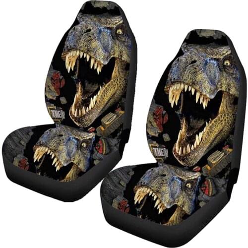 Animal Dinosaur Car Seat Covers Universal Size Fit for Most Vehicle Cars SUVs Trucks Vans Automotive Accessories Protection