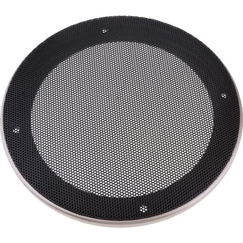 5 Inch Speaker Grills Cover Case with 4 pcs Screws for Speaker Mounting Home Audio DIY -158mm Outer Diameter Champagne