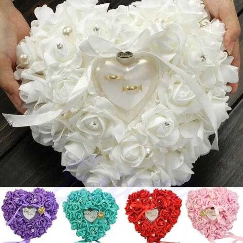 Bons Plans 5 pieces a lot Newer Heart Flower Wedding Ring Decoration Parties Supplies Event Party Supplying