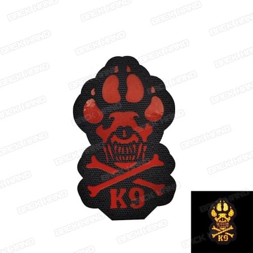 K9 Infrared IR Reflective Patches Service Dog Rescue Embroidery Military Tactical Patches Emblem Embroidered Badges