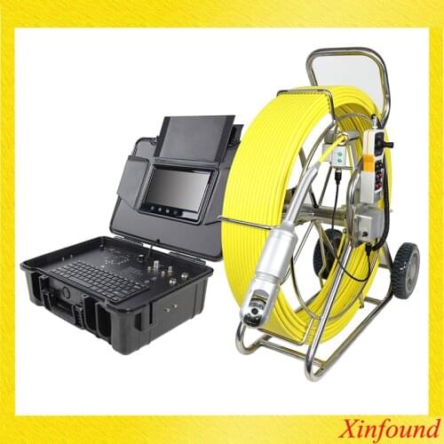 120M Sewer Drain camera with 512hz sonde endoscope inspection camera 512hz transmitter Sewer Cameras with meter counter
